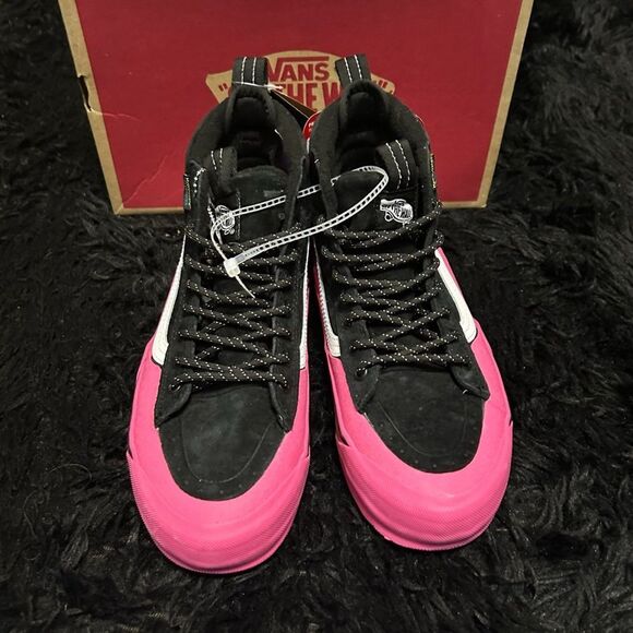 VANS sk8-hi top MTE-2 Dip black pink lace up shoes sneakers women's 8 new - Picture 8 of 9